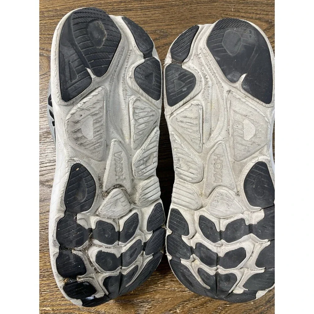 HOKA One One Clifton 10 1162030 GYST Grey /White/Black Mens Size 12 D F27525C